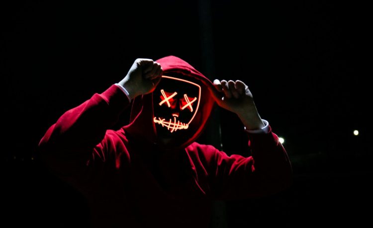 person wearing red hoodie