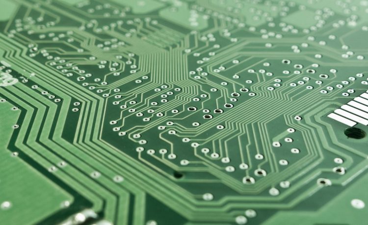technology computer lines board