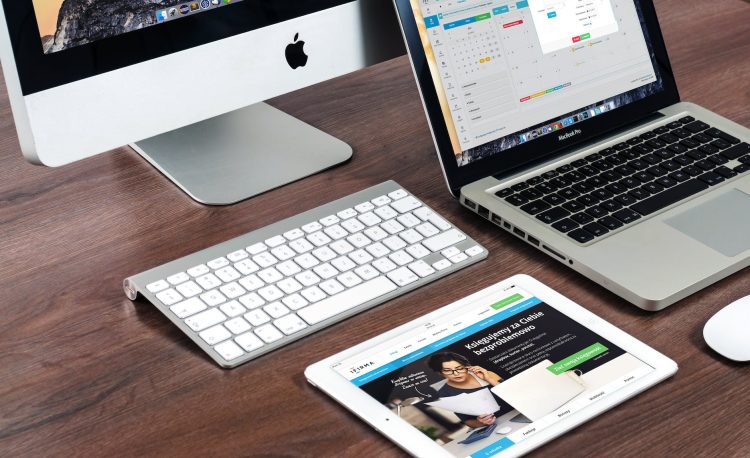 apple laptop notebook office