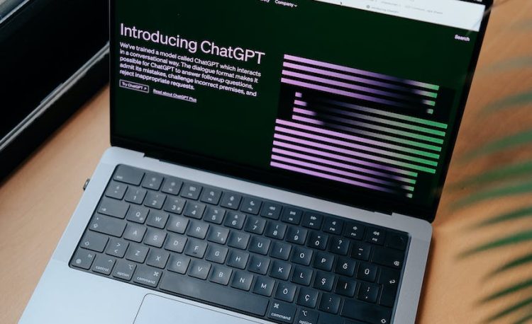 open laptop on a desk