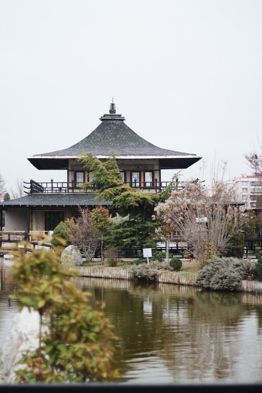 temple in the kyoto japon parki in konya turkey