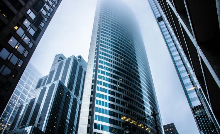 gray high rise buildings